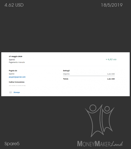 Payment 19 for Spare5