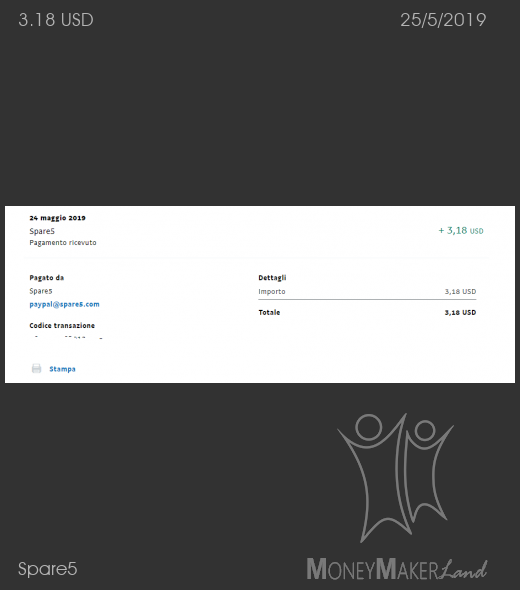 Payment 20 for Spare5