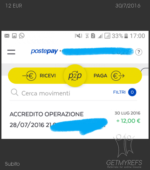 Payment 136 for Subito