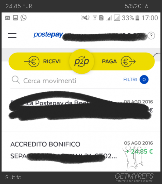 Payment 139 for Subito