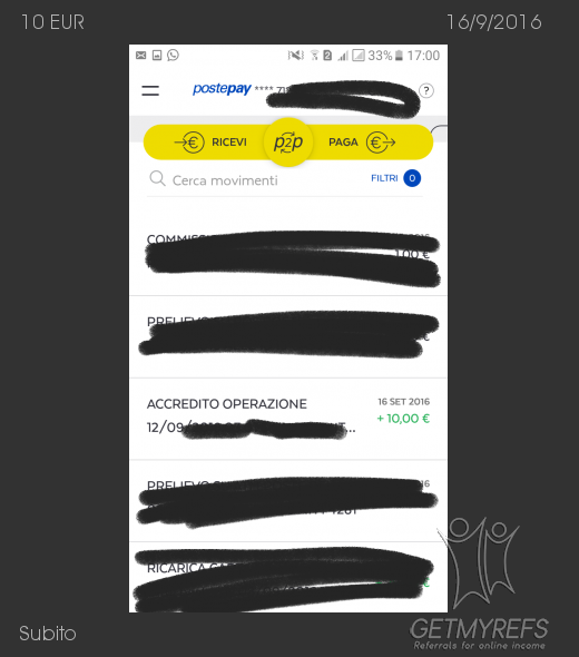 Payment 143 for Subito