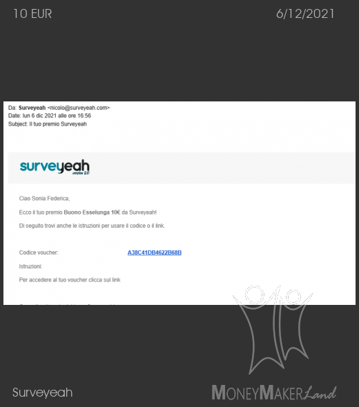 Payment 63 for Surveyeah