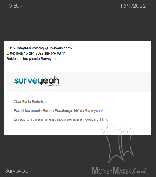 Payment 65 for Surveyeah