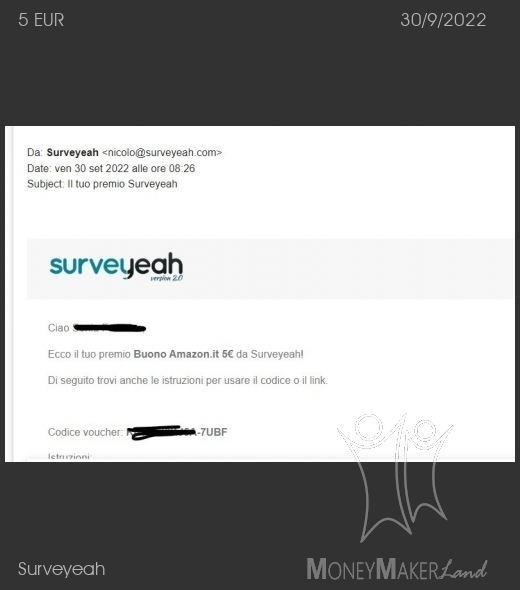 Payment 75 for Surveyeah