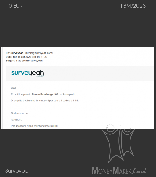 Payment 79 for Surveyeah