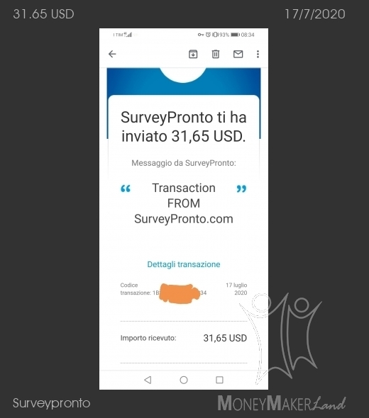 Pagamento 6 per Surveypronto