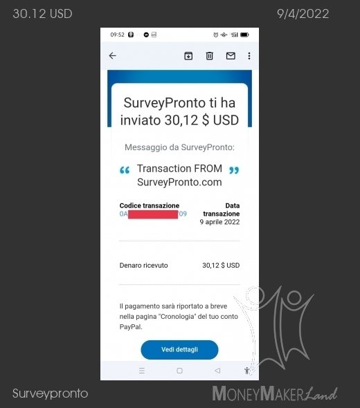 Payment 16 for Surveypronto