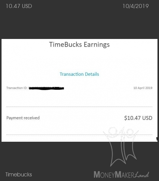 Pagamento 8 per Timebucks