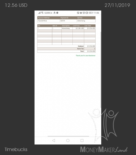 Pagamento 44 per Timebucks