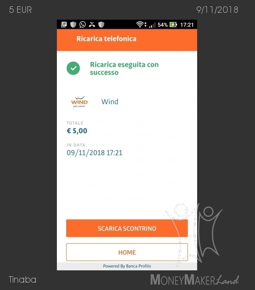 Payment 6 for Tinaba