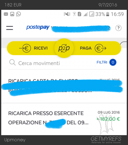 Payment 54 for Upmoney