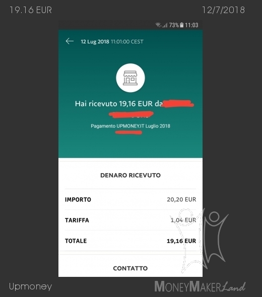 Payment 56 for Upmoney
