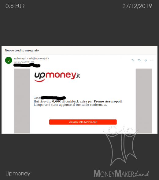 Payment 91 for Upmoney