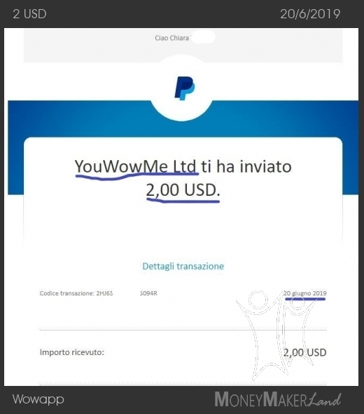 Payment 17 for Wowapp
