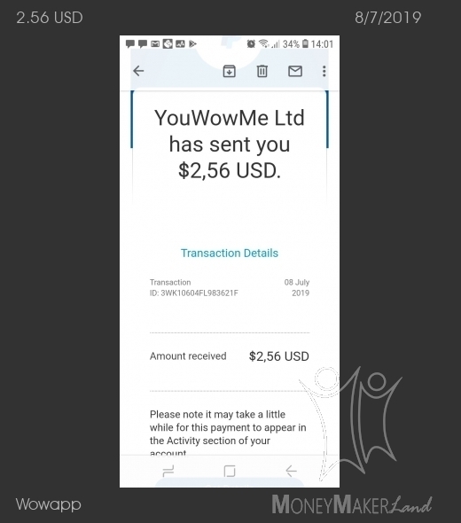 Payment 19 for Wowapp
