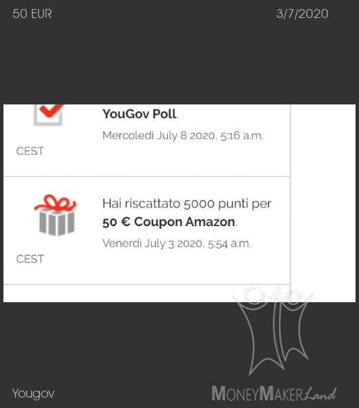 Pagamento 6 per Yougov