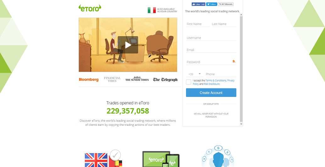 Come guadagnare online e trovare referrals diretti grati con Etoro