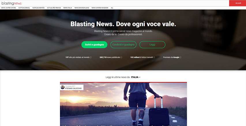 Come guadagnare online e trovare referrals diretti grati con Blasting News