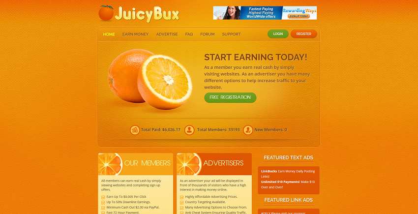 How to make money online e how to get free referrals with Juicybux
