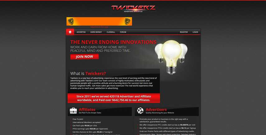 How to make money online e how to get free referrals with Twickerz