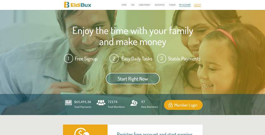 How to make money online e how to get free referrals with Eldibux