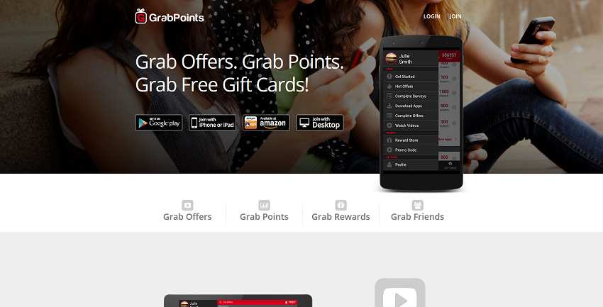 How to make money online e how to get free referrals with Grabpoints