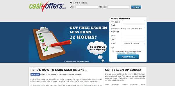 How to make money online e how to get free referrals with Cash4offers