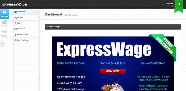 How to make money online e how to get free referrals with Expresswage