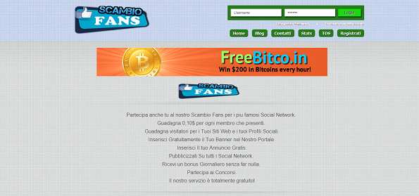 How to make money online e how to get free referrals with Scambio Fans
