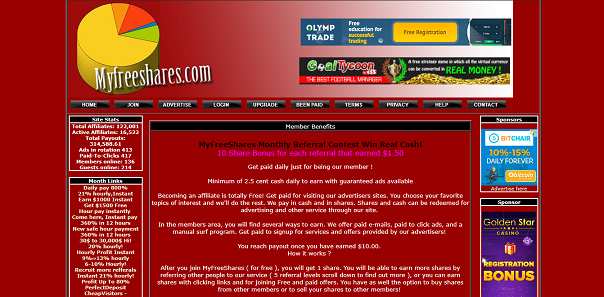 Come guadagnare online e trovare referrals diretti grati con Myfreeshares