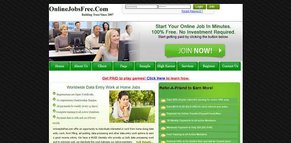Come guadagnare online e trovare referrals diretti grati con Onlinejobsfree