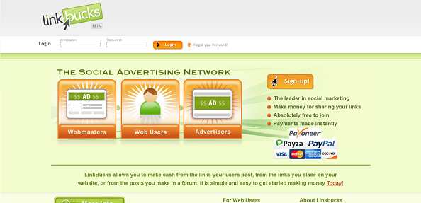 How to make money online e how to get free referrals with Linkbucks