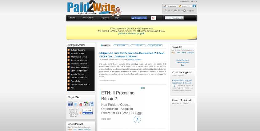 Come guadagnare online e trovare referrals diretti grati con Paid2write
