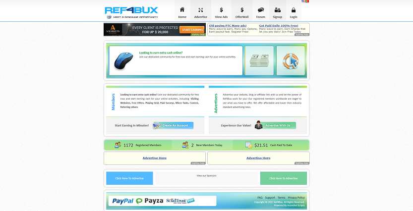 How to make money online e how to get free referrals with Ref4bux