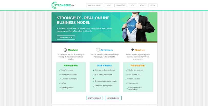 How to make money online e how to get free referrals with Strongbux