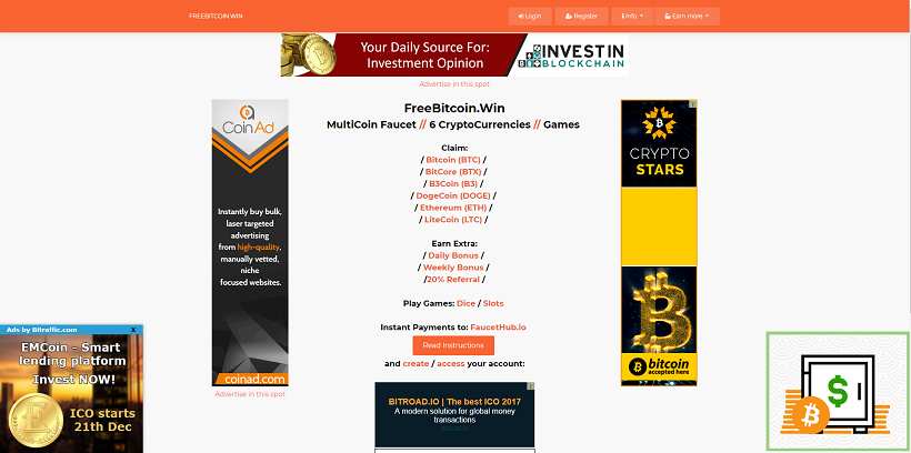 Come guadagnare online e trovare referrals diretti grati con Freebitcoinwin