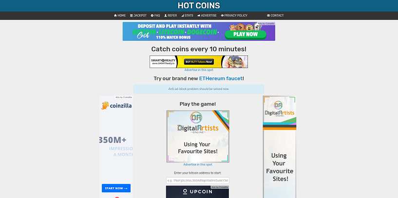 How to make money online e how to get free referrals with Hot Coins