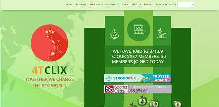 How to make money online e how to get free referrals with 4tclix
