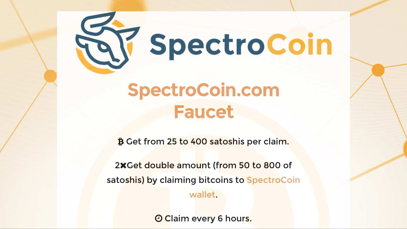 Come guadagnare online e trovare referrals diretti grati con Faucet Spectrocoin