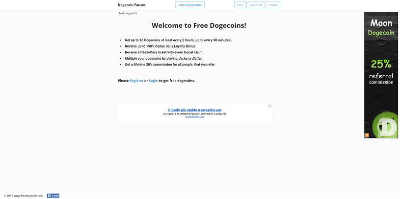 Come guadagnare online e trovare referrals diretti grati con Free Dogecoins