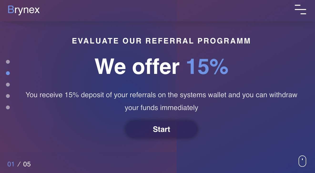 Come guadagnare online e trovare referrals diretti grati con Brynex