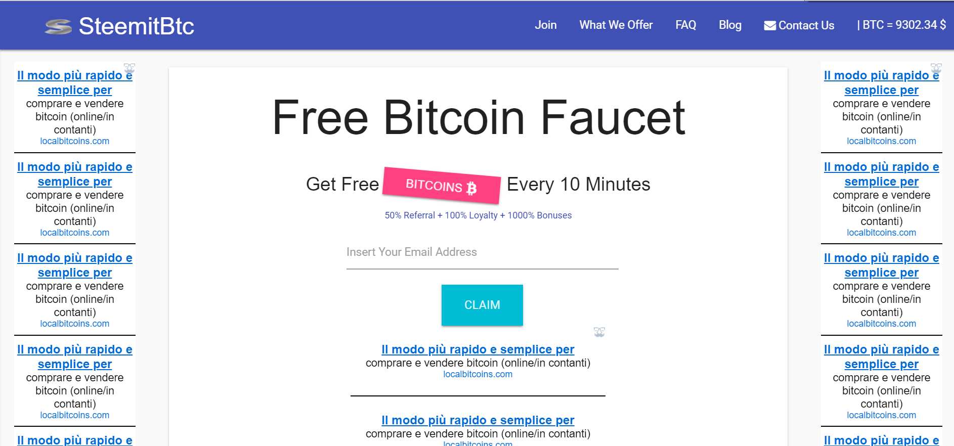 How to make money online e how to get free referrals with Steemitbtc