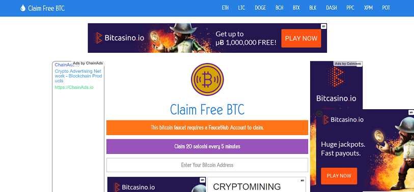 How to make money online e how to get free referrals with Claim Free Btc