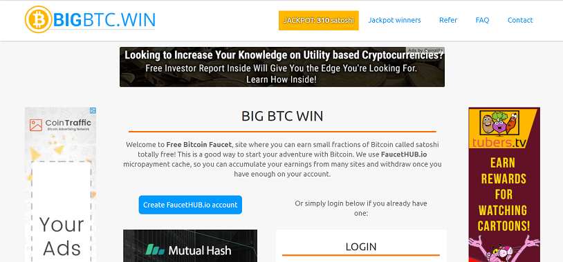 Come guadagnare online e trovare referrals diretti grati con Big Btc Win