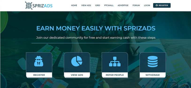 How to make money online e how to get free referrals with Sprizads