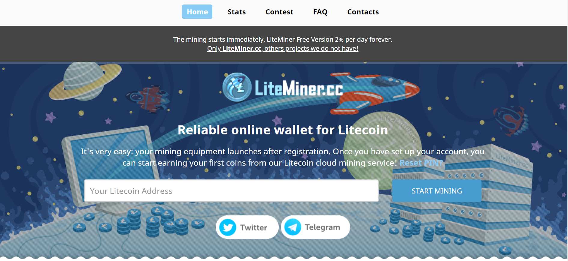 How to make money online e how to get free referrals with Liteminer