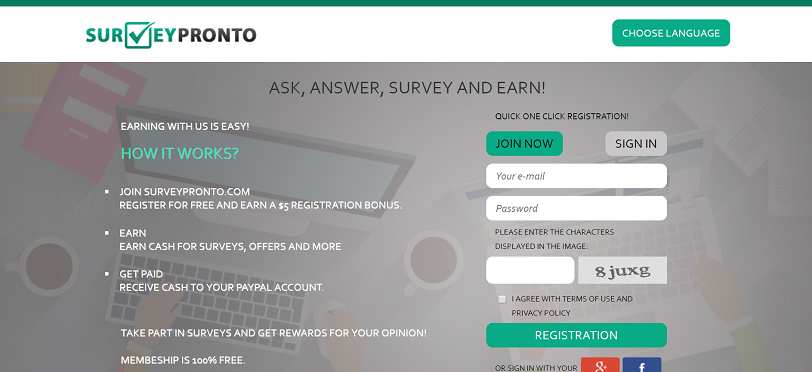 How to make money online e how to get free referrals with Surveypronto
