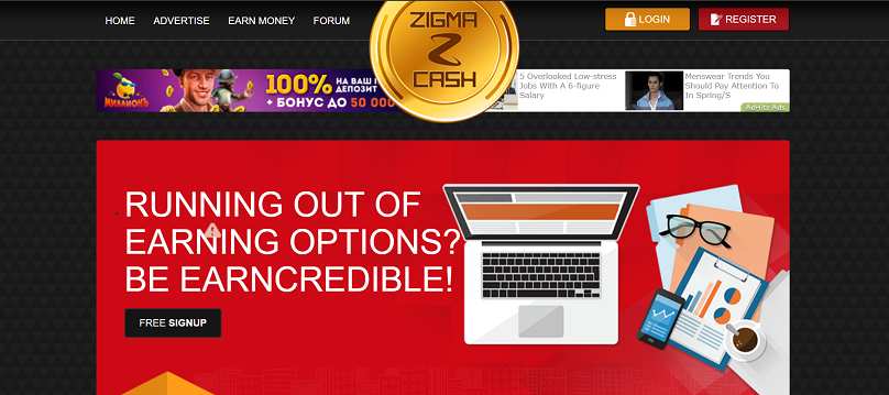 How to make money online e how to get free referrals with Zigma Cash