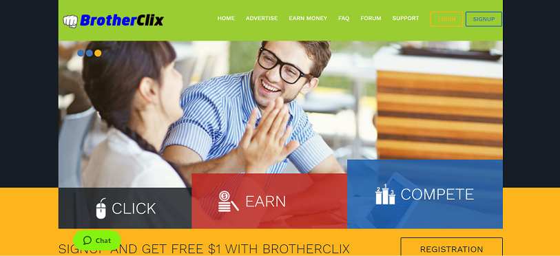 How to make money online e how to get free referrals with Brotherclix