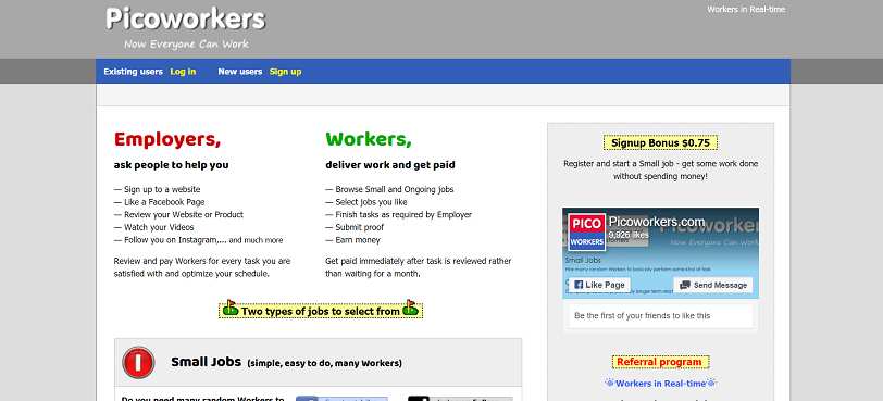 How to make money online e how to get free referrals with Picoworkers
